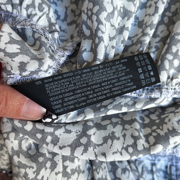 ZARA | Claris black and white long sleeve mini dress - Picture 12 of 13